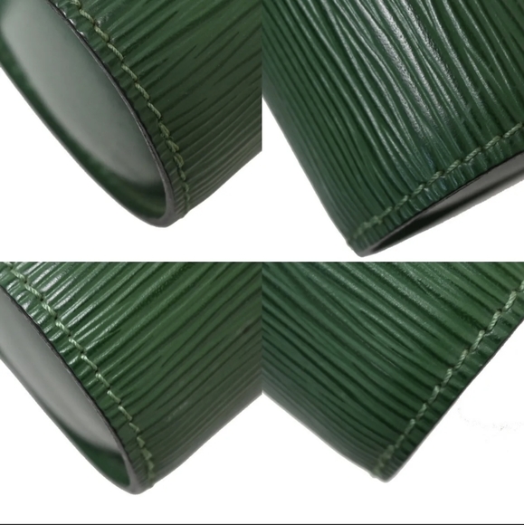 RARE Authentic Louis Vuitton Green Epi Mini Papillon Pouch handbag - Picture 9 of 17